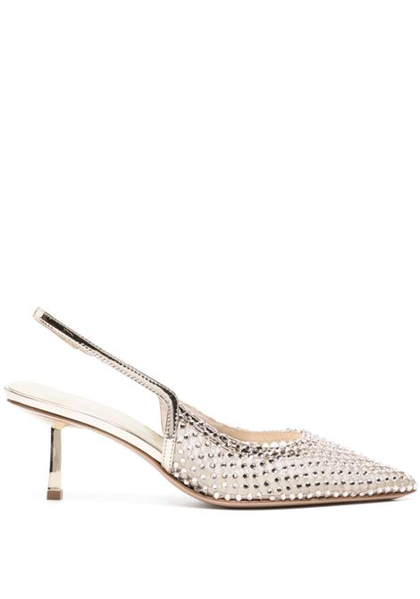 Gold chanel gilda  60mm slingback pumps Le silla - women LE SILLA | 2299U060G3PP907